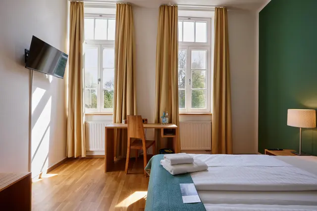 eco room | view of the castle garden – ahead burghotel