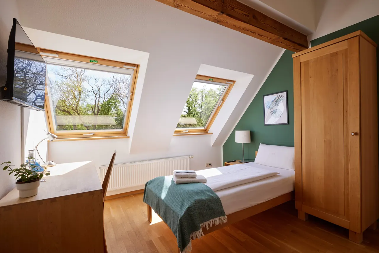 eco single room | nature view – ahead burghotel Lenzen/Elbe