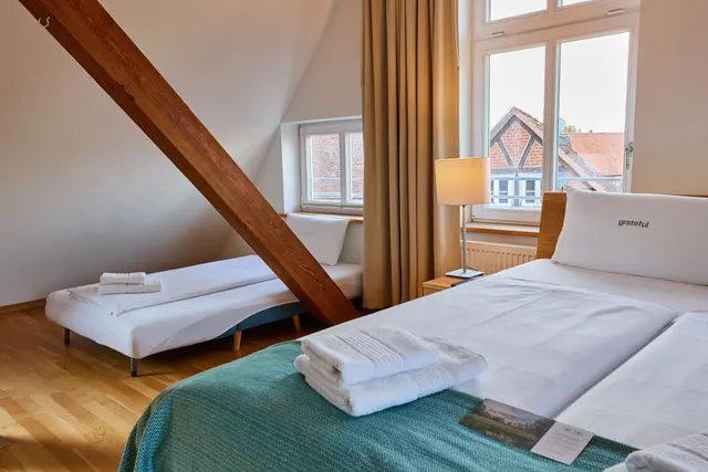 family and friends | queen and sofa bed on top floor — room at ahead burghotel, Lenzen/Elbe — photo 2 of 4
