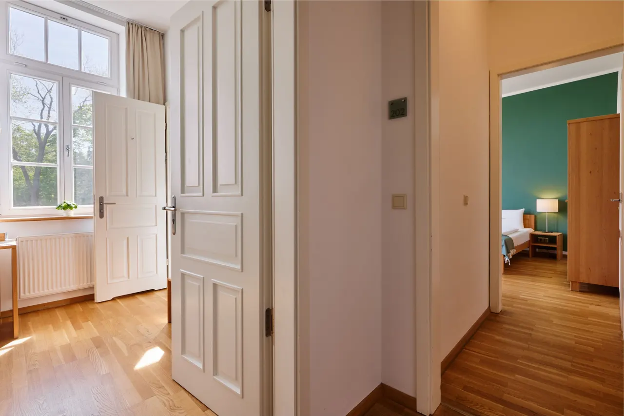 two eco single rooms | rooms next to each other – ahead burghotel Lenzen/Elbe