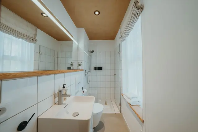 Double room with bed in niche ground floor — room at Biohotel WildLand, Wietze — photo 2 of 3