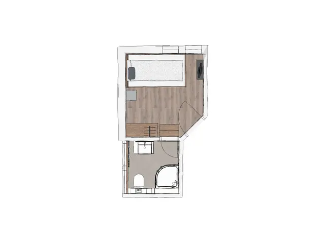 Einzelzimmer mit besonders hoher Decke — Biohotel WildLand, Wietze (4/4)