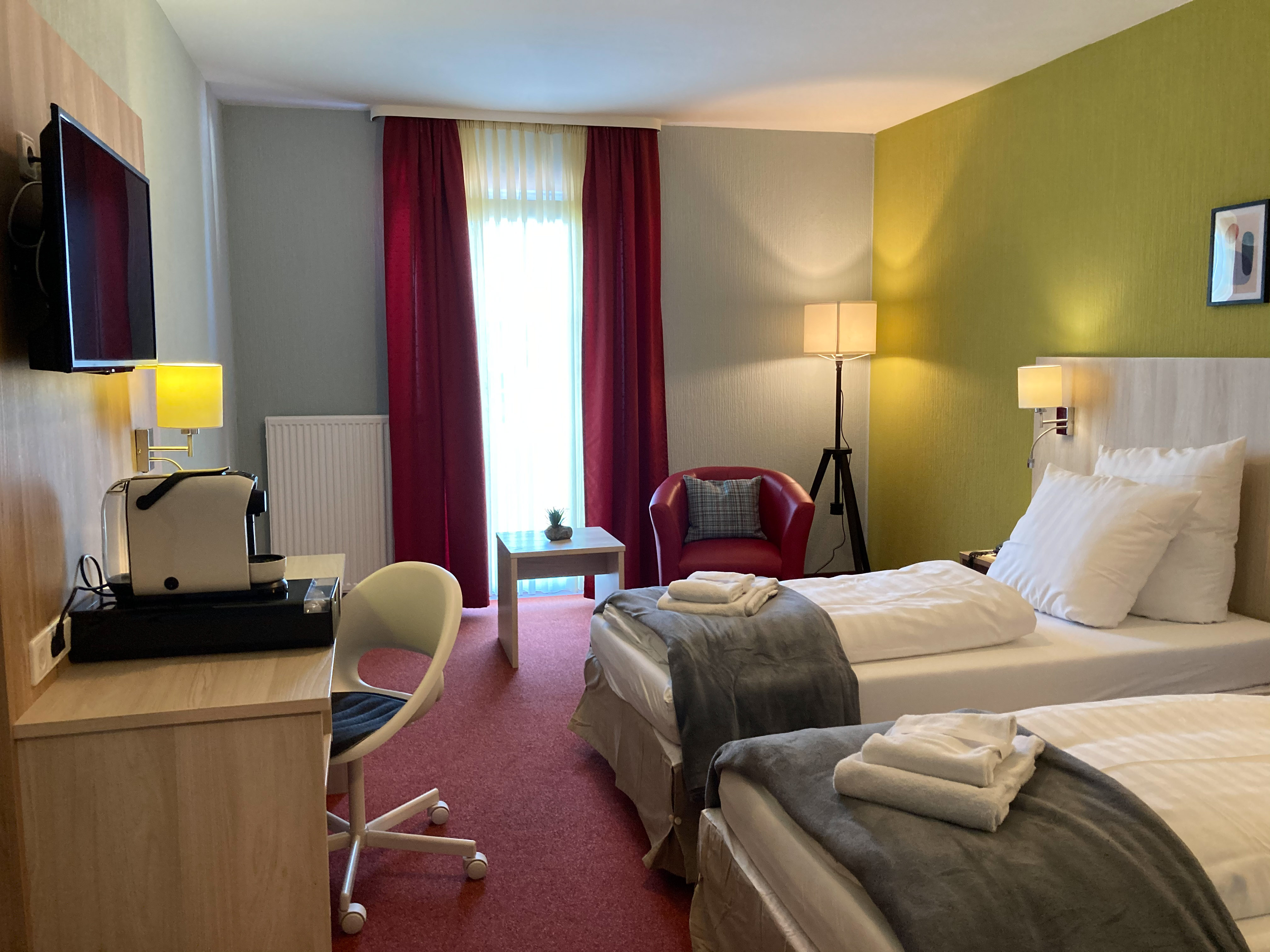 Classic  | Twin Bed | Backside – City Hotel Meckenheim