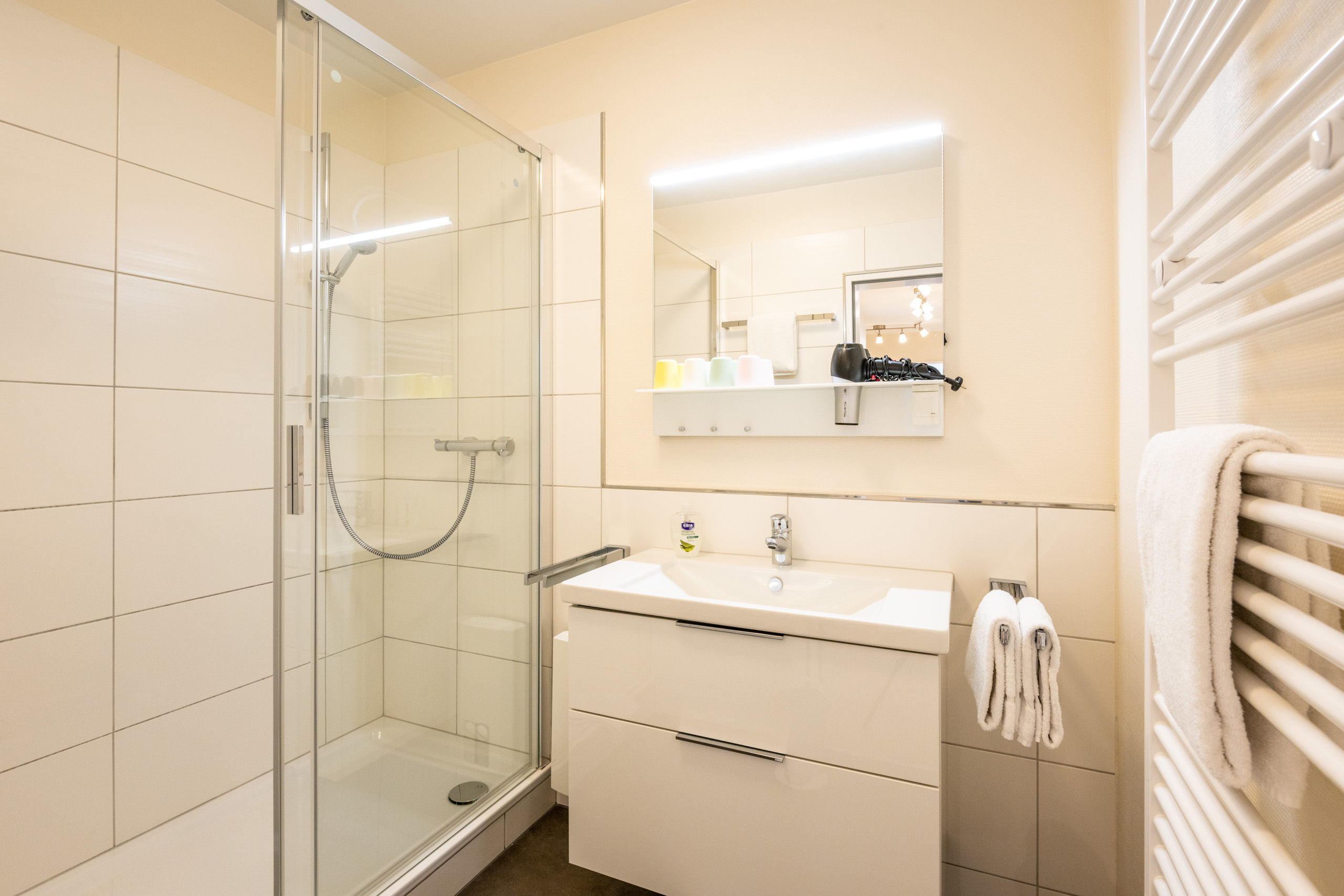 Apartment L | Boxspring bed, terrace, new bathroom — apartment at Gemünder Ferienpark Salzberg, Nordrhein-Westfalen — photo 4 of 5