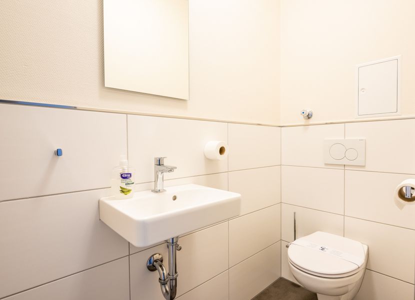Apartment L | Premium | Private balcony with view, modern bathroom — apartment at Gemünder Ferienpark Salzberg, Nordrhein-Westfalen — photo 6 of 7