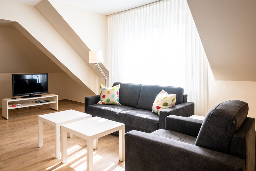 Apartment XL | Maisonette, open kitchen, no balcony, two bedrooms — apartment at Gemünder Ferienpark Salzberg, Nordrhein-Westfalen — photo 3 of 6