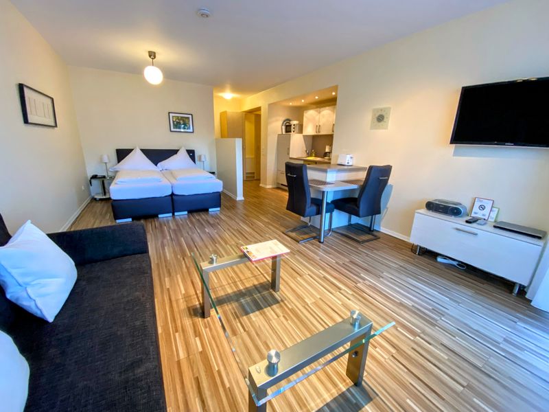 Studio | View and extra couch — apartment at Gemünder Ferienpark Salzberg, Nordrhein-Westfalen — photo 2 of 4