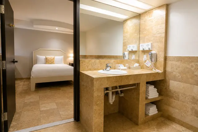 Luminary Double Queen ADA | Downtown LA view — room at Hollywood Hotel, Los Angeles — photo 8 of 9