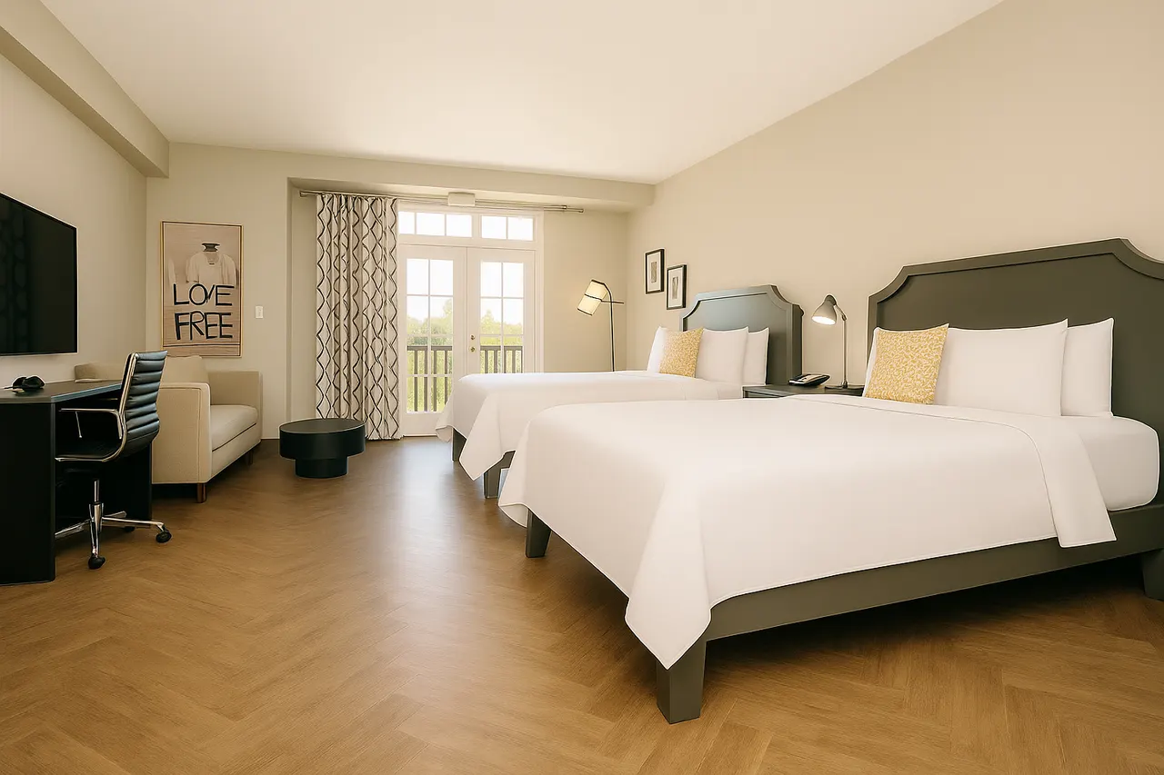Luminary Double Queen | ADA with hot spa tub – Hollywood Hotel