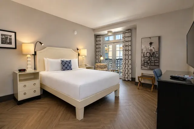 Luminary Queen | Balcony french doors — Hollywood Hotel, Los Angeles (2/12)
