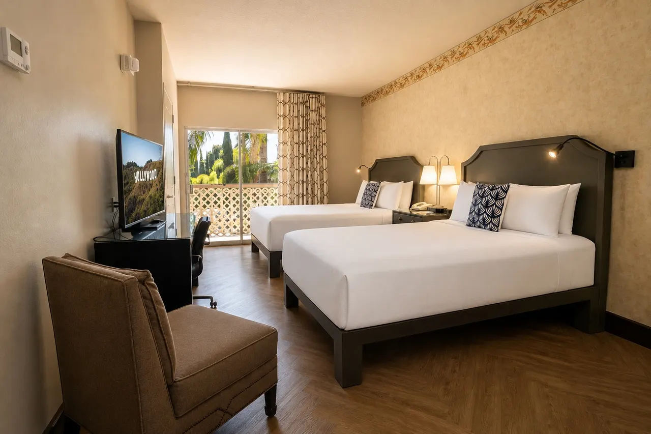 Starlet Double Queen | Spacious – Hollywood Hotel Los Angeles