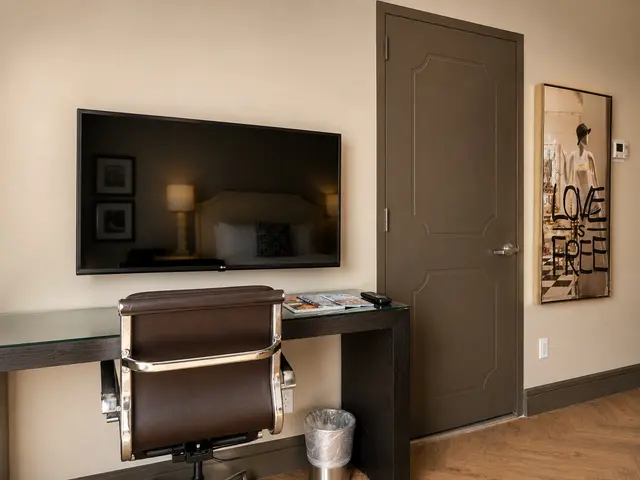 Starlet Queen | Clothes rack and vinyl floor — room at Hollywood Hotel, Los Angeles — photo 4 of 5