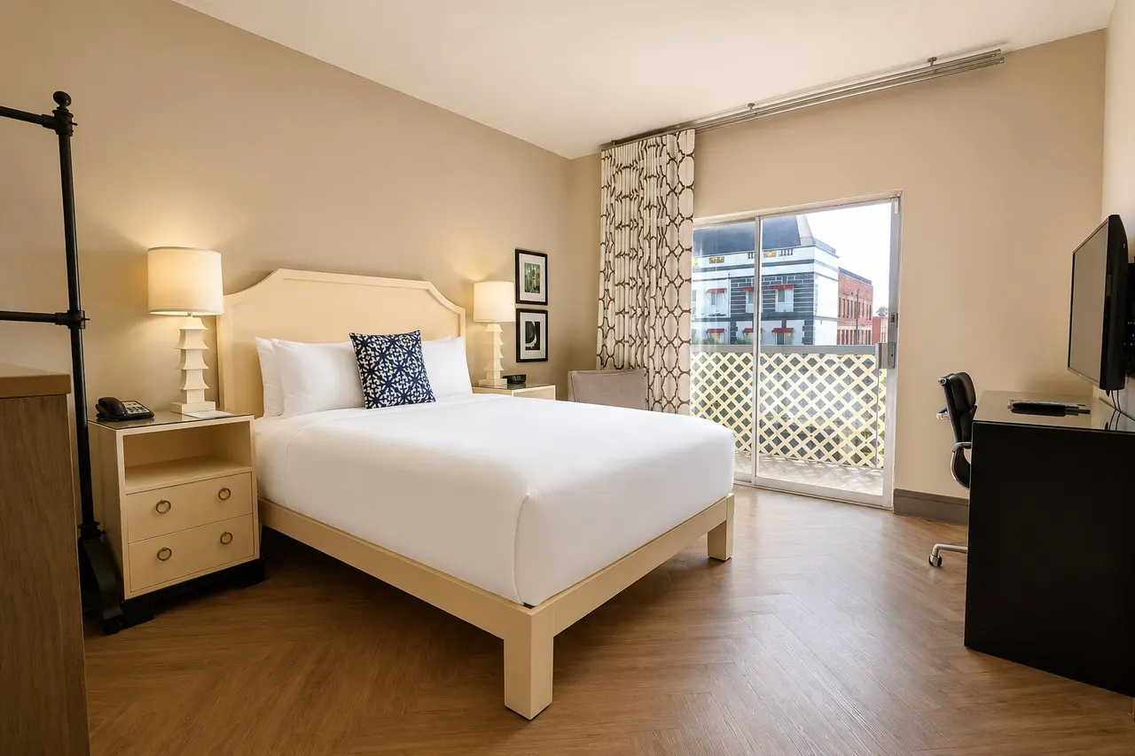 Starlet Queen | Sliding door balcony near elevator – Hollywood Hotel