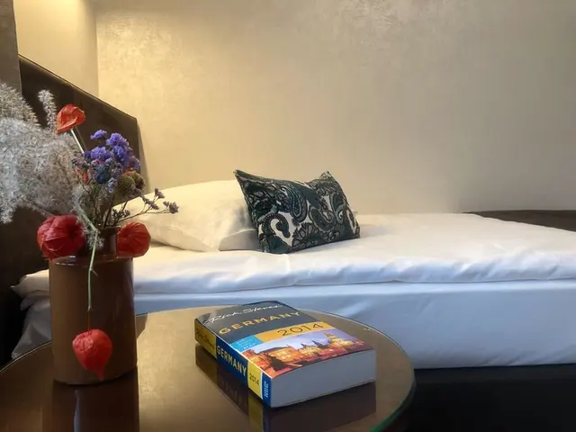 Single Design Experience | Oversized single bed, shower & view to an inner patio – Hotel Oberkirchs Weinstuben