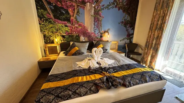 Family Room | Large balcony with garden view – Hotel Paidion
