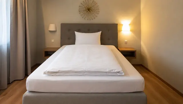 Comfort Single | Double Bed | Courtyard View – Hotel zum Rappen Freiburg