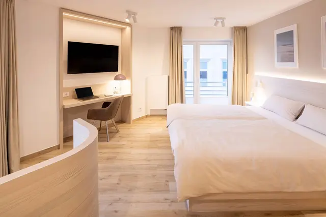 Deluxe Double room balcony sea view Hotel Stranddistel – Inselhäuser Norderney