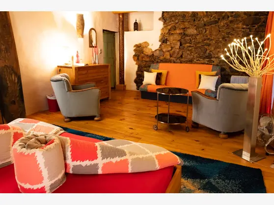 Gourmet | Orange Room  — room at La Vieille Maison - Halte Gourmande, Durfort et Saint Martin de Sossenac — photo 2 of 2