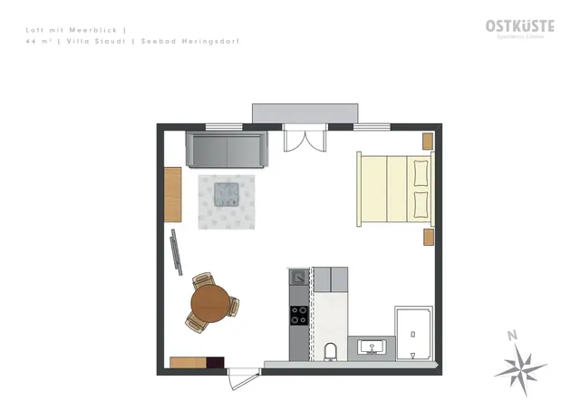 Villa Staudt No. 11 | Loft | Sea view — accommodation at OSTKÜSTE Boutique Apartments, Seebad Ahlbeck — photo 8 of 10
