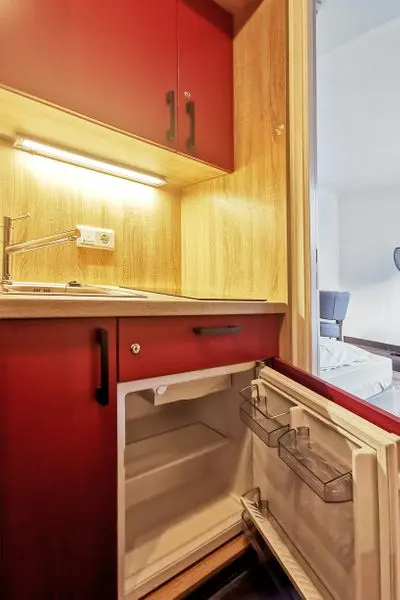 Oversized Single | Modern | kitchenette — Plaza Hotel & Living, Frankfurt Am Main (2/3)