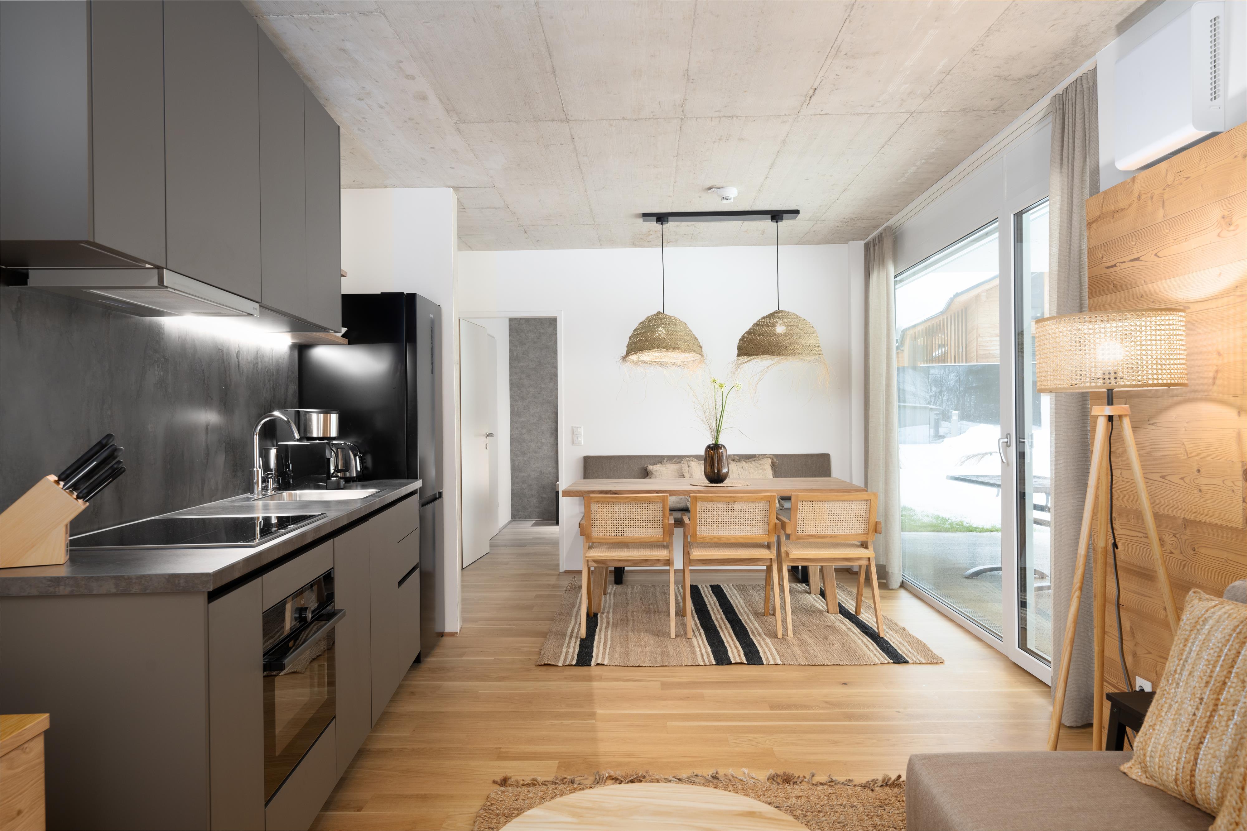 Basecamp Reiteralm 2.01 | 2 bedrooms with garden | Sunny side with evening sun | Right at the Reiteralm valley station | Outdoor sauna, gym & social outdoor garden – Schladming Appartements Maria Gruber GmbH