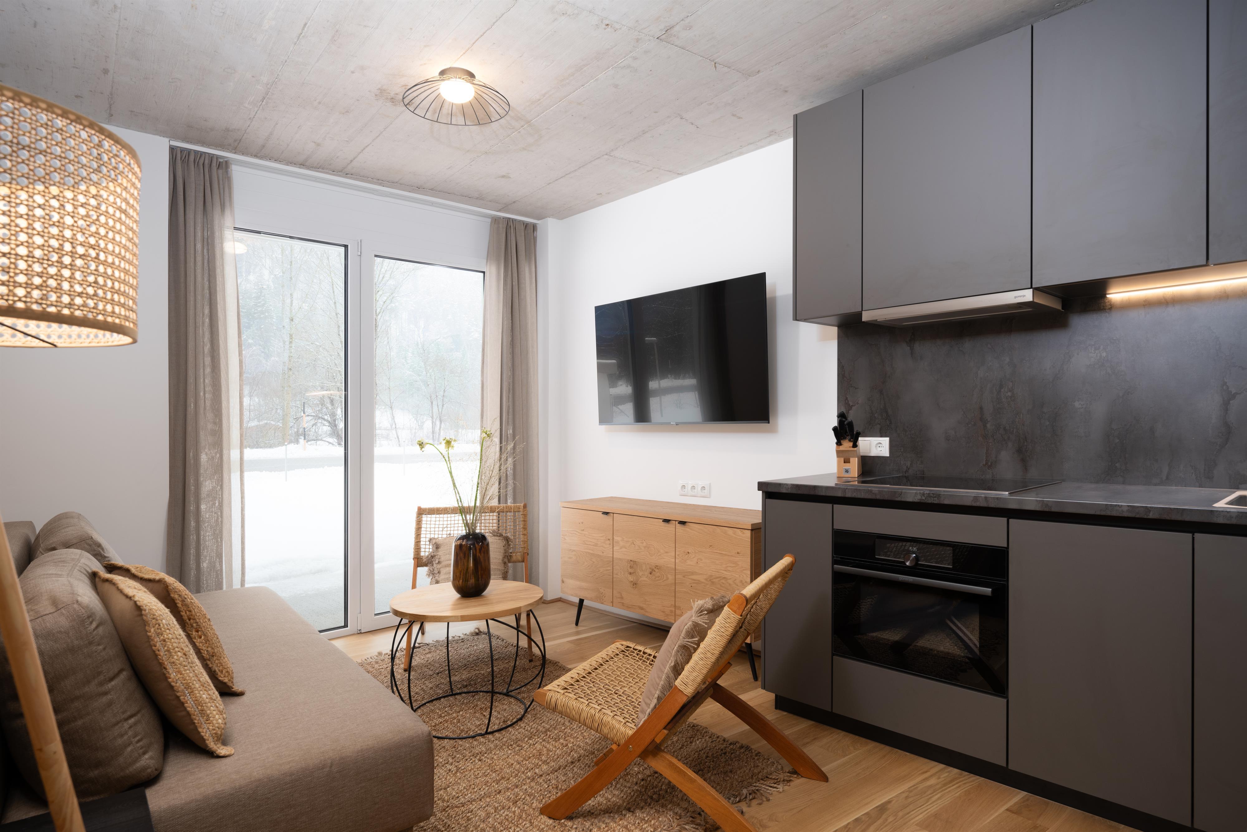 Basecamp Reiteralm 2.01 | 2 bedrooms with garden | Sunny side with evening sun | Right at the Reiteralm valley station | Outdoor sauna, gym & social outdoor garden — apartment at Schladming Appartements Maria Gruber GmbH, Schladming — photo 2 of 16