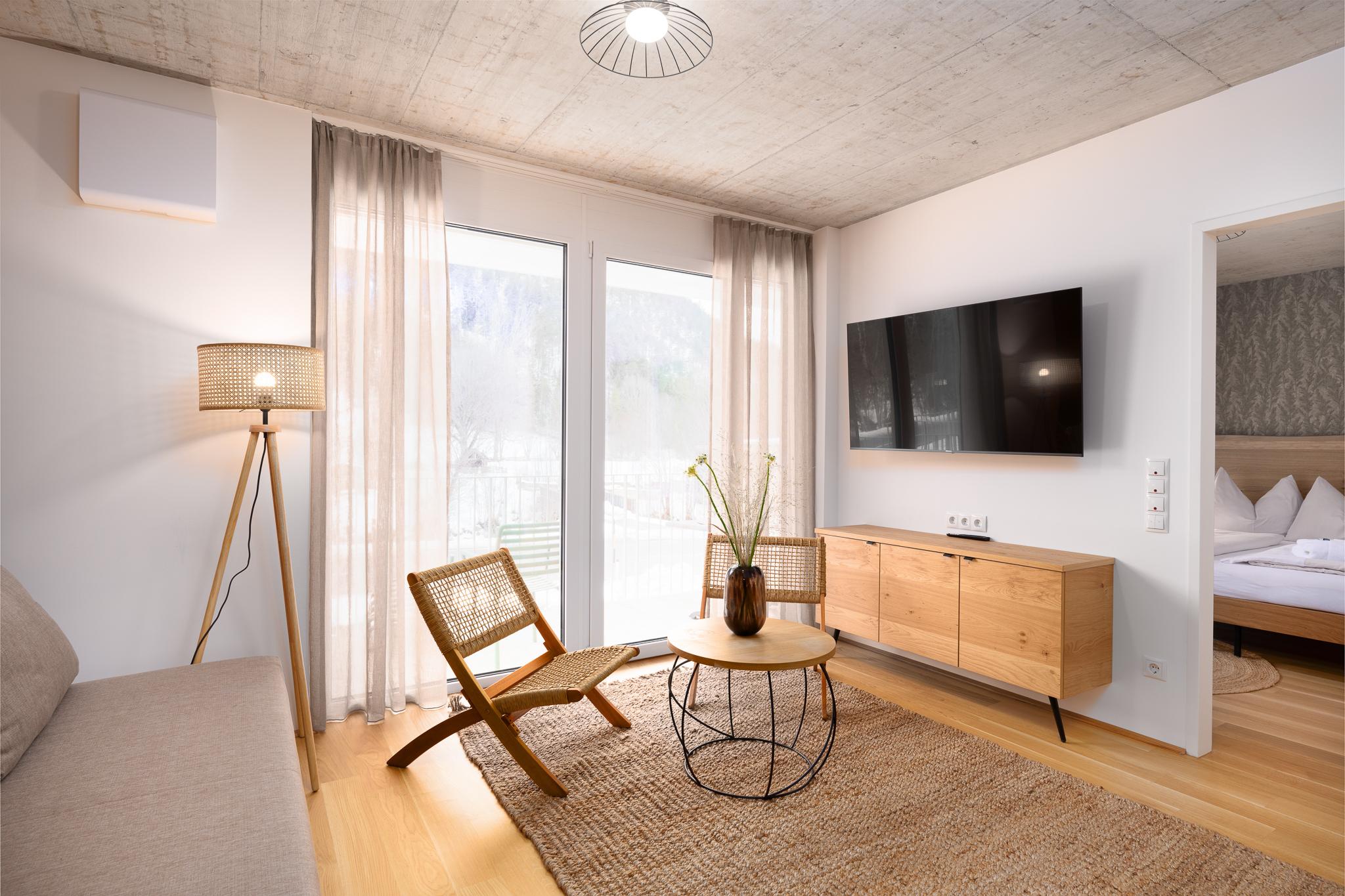 Basecamp Reiteralm 2.05 | 2 bedrooms with balcony on a higher floor | Sunny side with evening sun | Right at the Reiteralm valley station | Outdoor sauna, gym & social outdoor area — apartment at Schladming Appartements Maria Gruber GmbH, Schladming — photo 2 of 18