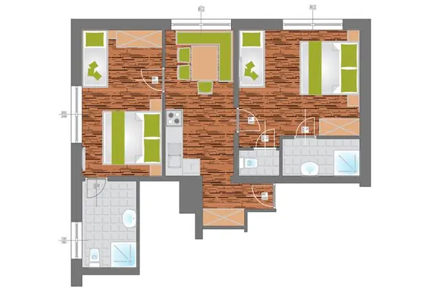 Bella Vista Large Top 4 | Moderner Aktiv-Stay am Talbach nahe Zentrum & Planai | Balkon & Bergblick — Schladming Appartements Maria Gruber GmbH, Schladming (12/12)