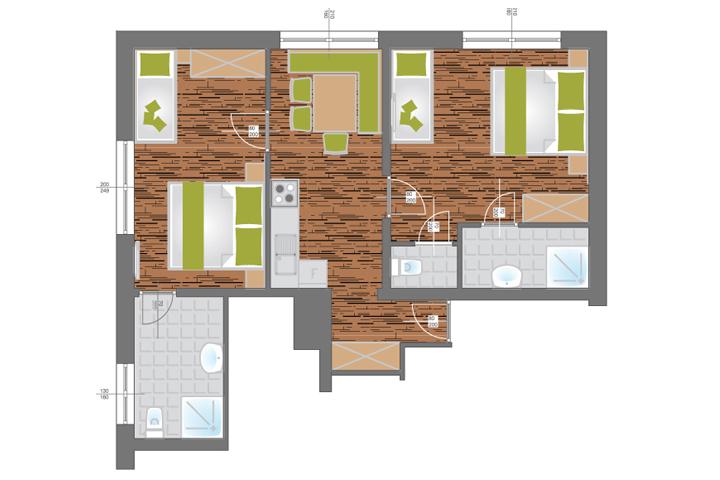 Bella Vista Large Top 4 | Modern active stay by the Talbach near the town center & Planai | balcony & mountain views — apartment at Schladming Appartements Maria Gruber GmbH, Schladming — photo 12 of 12