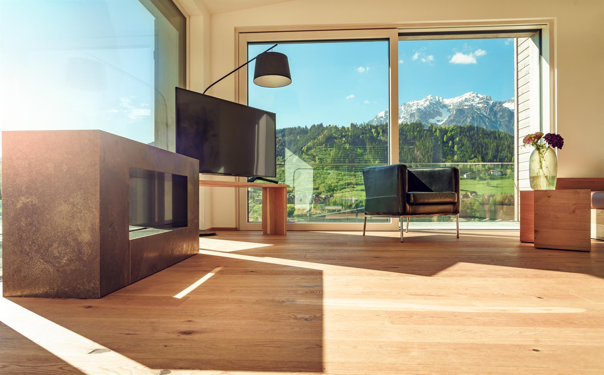 Coburg SKY LOFT | Pool View, XXL Rooftop Terrace & Private Sauna | Loft Living — apartment at Schladming Appartements Maria Gruber GmbH, Schladming — photo 5 of 43