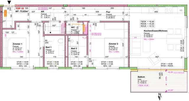 Coburg TWO | Zwembadzicht | Meer ruimte & zon de hele dag — Schladming Appartements Maria Gruber GmbH, Schladming (32/32)