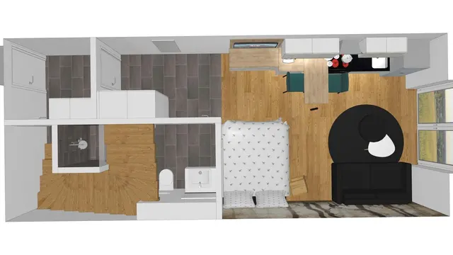 Conrad Top 17b Studio | Premium Smart Stay mit Terrasse & Planai View nahe Zentrum & Planai — Schladming Appartements Maria Gruber GmbH, Schladming (7/8)