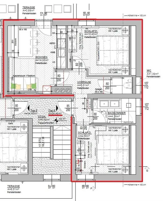Ennsegg @slopes Top 5+6 | Direct bij Hauser Kaibling met gedeelde tuin, BBQ, lounge, speeltuin & sauna — Schladming Appartements Maria Gruber GmbH, Schladming (10/11)