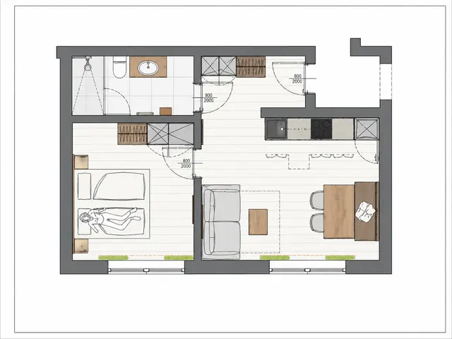 Feel Well Top 11 | 1 bedroom apartment with balcony | sofa bed | sauna & shared relax area — apartment at Schladming Appartements Maria Gruber GmbH, Schladming — photo 3 of 5