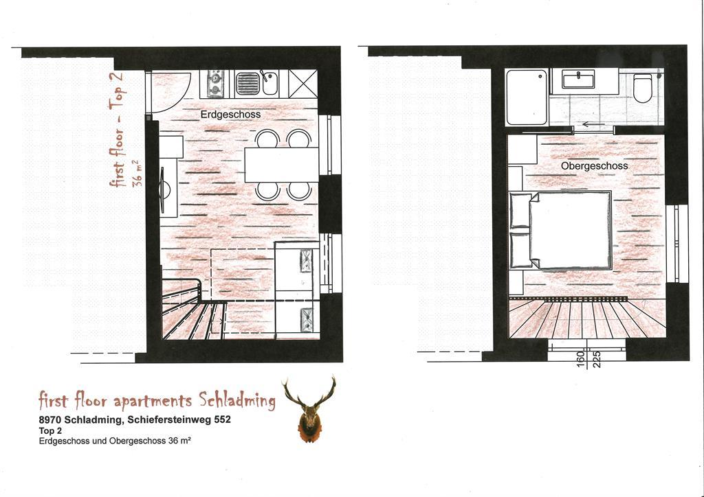 Free Feel Top 2 Maisonette | Effortless city & mountain stay over two floors near the town center & Planai — apartment at Schladming Appartements Maria Gruber GmbH, Schladming — photo 8 of 9