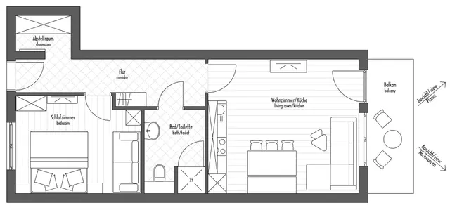 Jana | Zentral & gemütlich – alles da für den Urlaub ohne Auto | Balkon & Bergblick — Schladming Appartements Maria Gruber GmbH, Schladming (11/11)