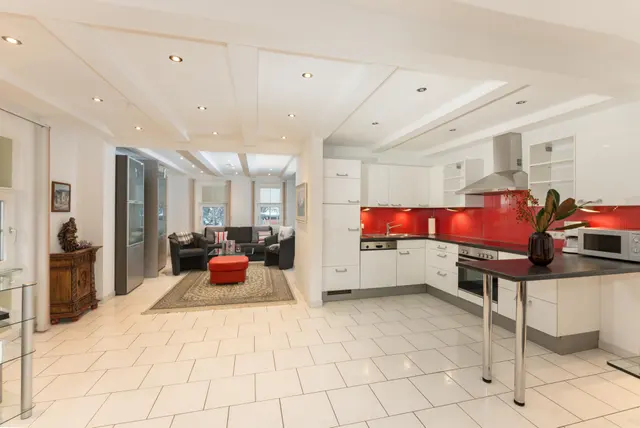 Knappenhaus Nickel | Helles & modernes Deluxe Appartement mit Westbalkon in ruhiger Zentrumslage über 2 Etagen — Schladming Appartements Maria Gruber GmbH, Schladming (3/18)