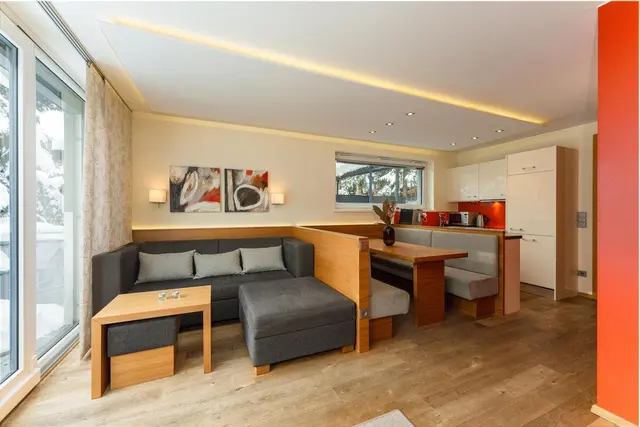 Leeder Mountain View | Stylish retreat on Schladming’s sunny side with fireplace & stunning terrace — apartment at Schladming Appartements Maria Gruber GmbH, Schladming — photo 3 of 12