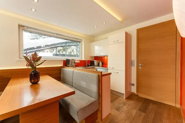 Leeder Mountain View | Stylish retreat on Schladming’s sunny side with fireplace & stunning terrace — apartment at Schladming Appartements Maria Gruber GmbH, Schladming — photo 4 of 12