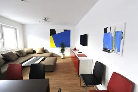 Modern Art Blue XXL | Kunst & Design schuilplaats dicht bij het centrum & Planai West – Schladming Appartements Maria Gruber GmbH