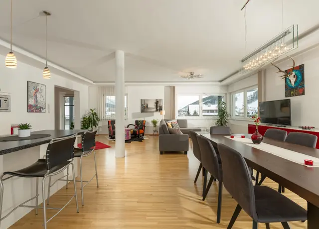 Modern Art Penthouse XXL | Art & Design Hideaway mit Panoramaterrasse nahe Zentrum & Planai West — Schladming Appartements Maria Gruber GmbH, Schladming (3/22)