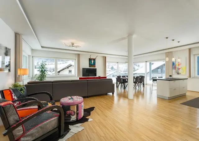 Modern Art Penthouse XXL | Art & Design Hideaway mit Panoramaterrasse nahe Zentrum & Planai West — Schladming Appartements Maria Gruber GmbH, Schladming (4/22)