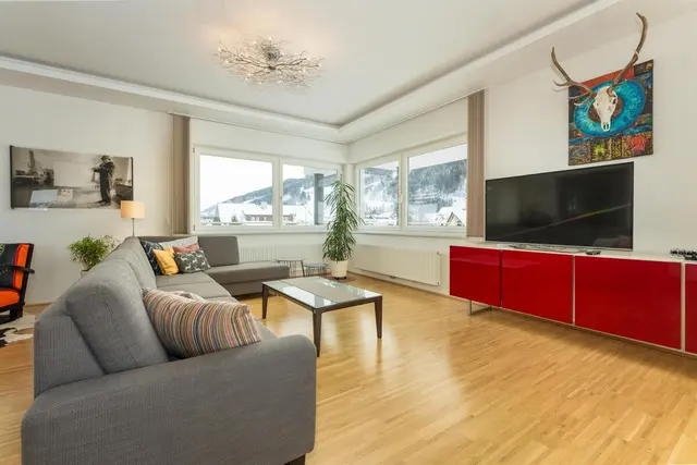 Modern Art Penthouse XXL | Art & Design Hideaway mit Panoramaterrasse nahe Zentrum & Planai West — Schladming Appartements Maria Gruber GmbH, Schladming (6/22)