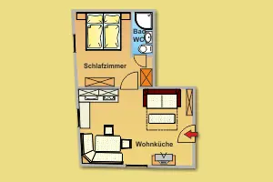 Schwaiger Top 3 | kleines Traditionelles Stadtappartement in Toplage nahe Planai — Schladming Appartements Maria Gruber GmbH, Schladming (3/8)