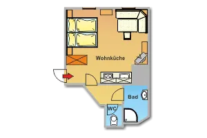 Schwaiger Top 5 | Studio |Traditionelles Stadtappartement in Toplage nahe Planai — Schladming Appartements Maria Gruber GmbH, Schladming (7/8)