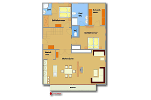 Schwaiger Top 9 XXL | Spacious classic city apartment in a prime location near Planai — apartment at Schladming Appartements Maria Gruber GmbH, Schladming — photo 14 of 15