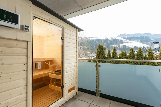 Sonnenhaus Balcony Dachstein | Moderne Auszeit mit privater Sauna, Balkon & Bergblick — Schladming Appartements Maria Gruber GmbH, Schladming (6/8)