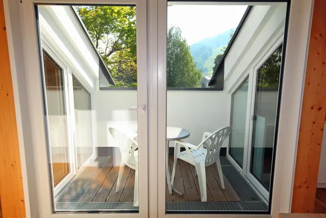 Stadtdomizil Top 12a | Stylish penthouse-style apartment with sheltered terrace & Planai views near the town center & Planai — Schladming Appartements Maria Gruber GmbH, Schladming (9/11)