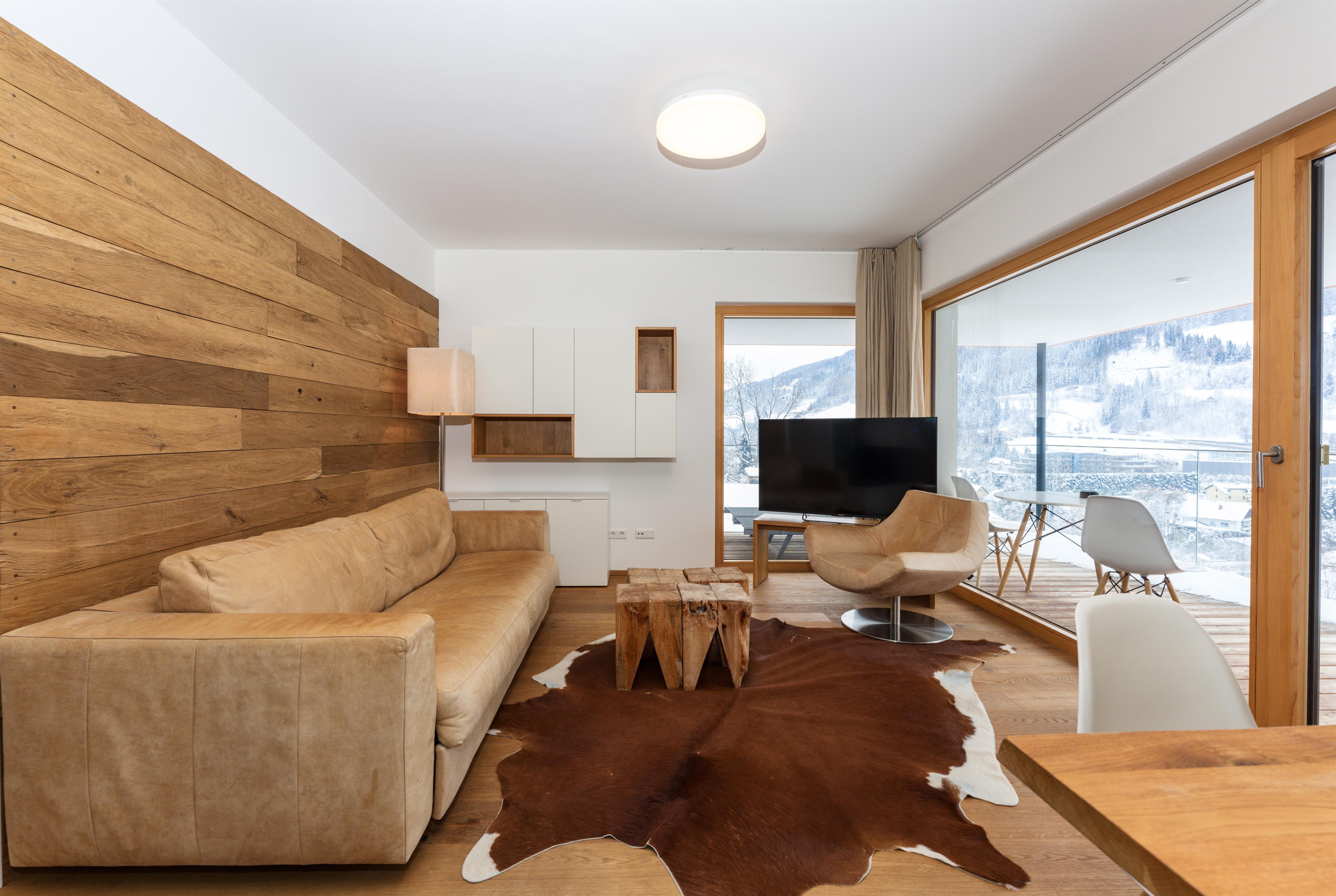 Sun Lodge | 1 bedroom panorama apartment with large corner Loggia | Fire Place | sofa bed | dog friendly | Indoor pool, garden, relax area, sauna & gym — Schladming Appartements Maria Gruber GmbH, Schladming (10/26)