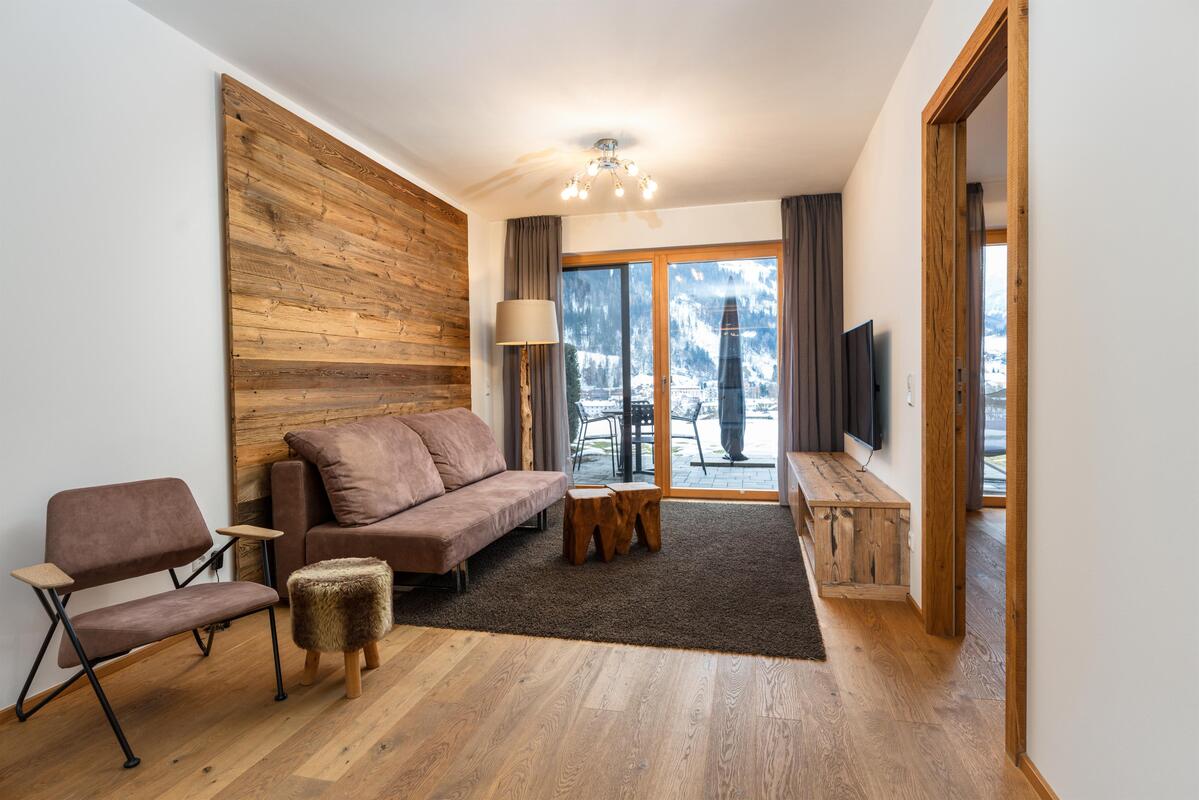 Sun Lodge | 1 bedroom panorama garden apartment with terrace | sofa bed | near pool | Indoor pool, garden, relax area, sauna & gym – Schladming Appartements Maria Gruber GmbH